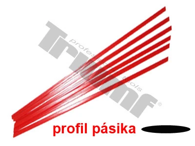 Pásik polyetylénový červený,  1.5 m
