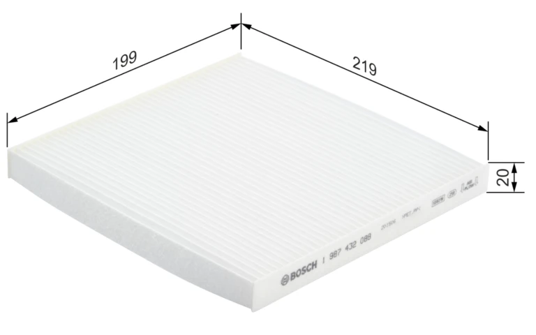 Kabínový filter BOSCH 1 987 432 088
