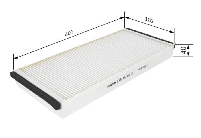 Kabínový filter BOSCH 1 987 432 151