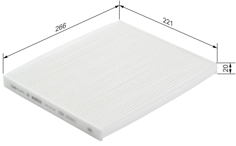 Kabínový filter BOSCH 1 987 432 188