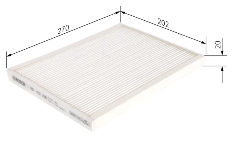 Kabínový filter BOSCH 1 987 432 236