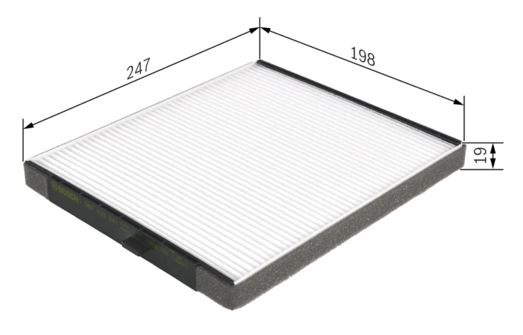 Kabínový filter BOSCH 1 987 432 241