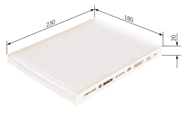 Kabínový filter BOSCH 1 987 432 253