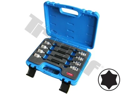 Sada 1/2" nadstavcov Torx, 8 dielna