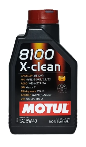 MOTUL 8100 X-CLEAN C3 5W-40 - 1l