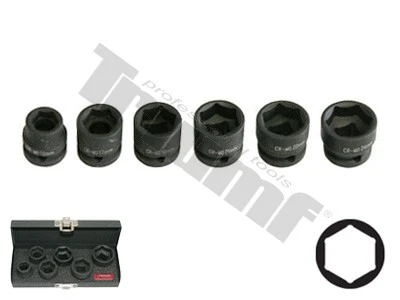 Sada extra krátkych hlavíc s 1/2" vstupom, 6 - dielna