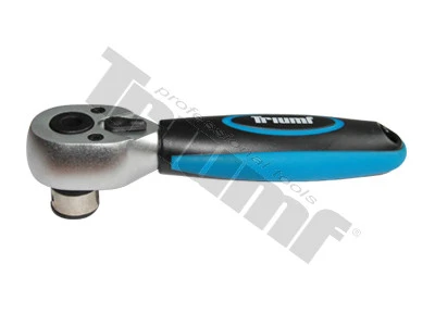 Mini račna 72zubová, na 10mm bity, úzka, 136mm dlhá, dvojkomponentná rukoväť