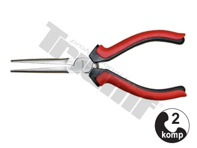 Kliešte polguľaté rovné 145 mm