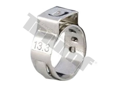 10 ks nerezová spona zatláčacia , rozsah použitia  OE 8,8 - 10,5mm Ø 8,8 - 10,5 mm