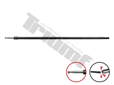 Frézka na zrazenie nábehov hrán pre male vodítka, žhavič M8, doplnok k sade 7405 vodítko 8 mm / M10