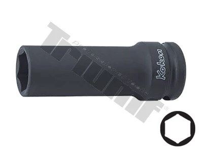 hlavica kovaná 1/2" profil 6-hran 23mm, tenkostenná, dlhá