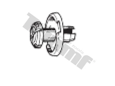 Klipsa s roztláčacím driekom 8,5 x 8,5 mm