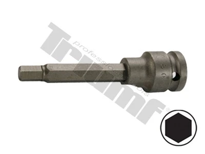 Bit kovaný inbus v 1/2" hlavici. 6 mm  x 100 mm