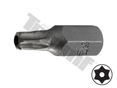 Bit Torx vŕtaný, 10 mm driek, dĺžka 30 mm T10
