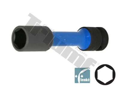 Hlavica kovaná 1/2" na matica kolies, dlhá 110 mm 17 mm