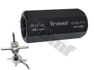Adaptér k reverznému kladivu, vnútorné závity M16 x 2mm: M18x1,5mm