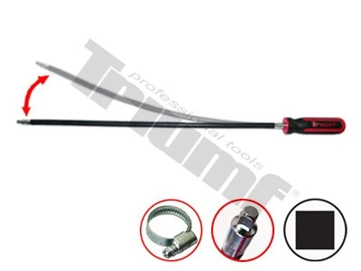 Flexibilný skrutkovač s 1/4" vonk. 4-hr., extra dlhý 500 mm