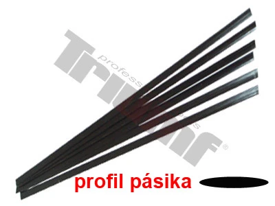 Pásik polyetylénový  čierny, 1.5 m