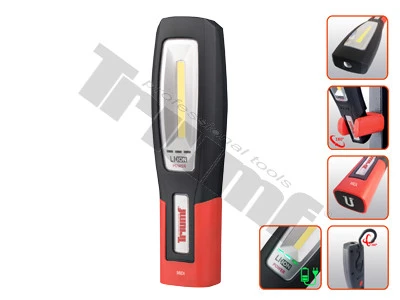 LED pracovná lampa MIDI, 400 lumenov, s vrchným osvetlením (100 lumenov),nabíjanie cez USB-C