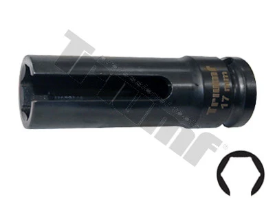 Hlavica 1/2" 6 hran špeciálna 17mm na lambda sondy a iné čidlá