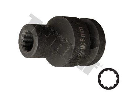 Hlavica kovaná 12 - hranná 1/2" vstup, krátka 15 mm