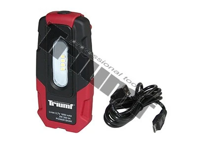 LED lampa dielenská, s powerbankom, vrecková verzia, 2W, 300 lm