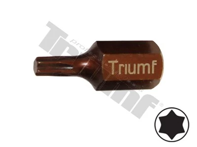 Bit Torx nevŕtaný, 10 mm driek, dĺžka 30 mm T25