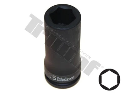hlavica kovaná 3/4" profil 6-hran 25mm, dlhá 100mm