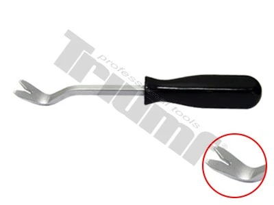 Demontážny prípravok vidlička  na malé plastové klipy 11x250mm.Crv driek ,PVC rukoväť