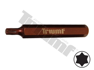 Bit Torx nevŕtaný, 10 mm driek, dĺžka 75 mm T30