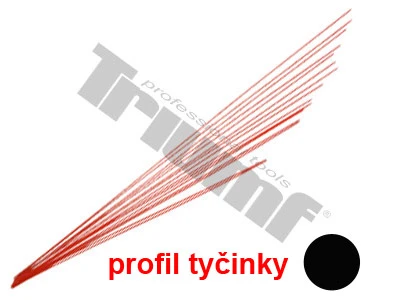 Tyčinka polyetylénová červená, OE 3,0 mm, 4.5 m