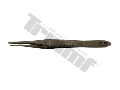 Pinzeta oblá, plochá 120 mm