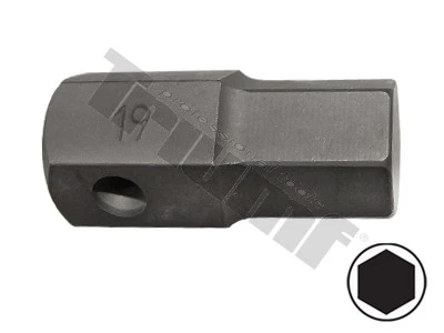 Bit inbus, 22 mm driek 19 mm