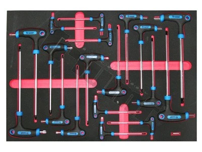 Modul T-kľúčov TORX, INBUS, 18 dielov