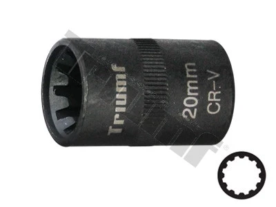 hlavica 10-hran 20 mm na strmene kotúčovej brzdy Porsche, AUDI A8