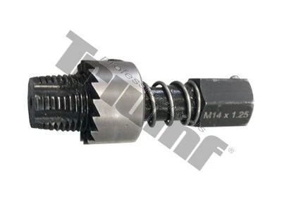 Čistič závitov M14x1,25 zapaľovacia sviečka, plus frézka na zarovnanie kontaktnej plochy náhon 1/2"