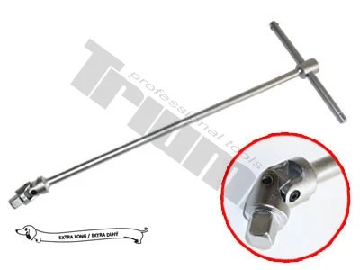 Kľúč "T" e xtra dlhý s nastaviteľnou rukoväťou 1/2" x 500 mm