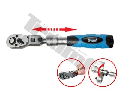 Račňa teleskopická, s nastavovaním uhlu a aretovacím tlačidlom 1/4" - L  175 - 225 mm