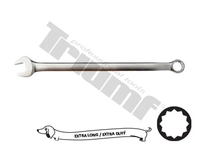 Extra dlhý kľúč očkovidlicový 12 hran 16 x 300 mm