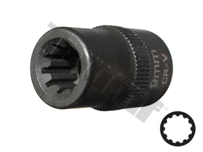 hlavica 10-hran 9 mm na strmene kotúčovej brzdy Porsche, VW, AUDI