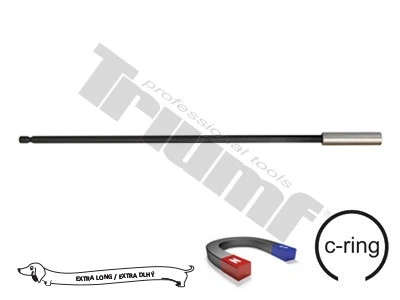 nadstavec magnetický na bity s poistným krúžkom 1/4" L - 300 mm