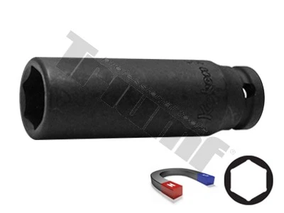 hlavica kovaná  1/4" profil 6-hran s magnetom, 10mm, dlhá