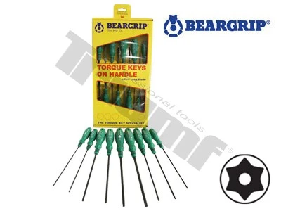 Sada Torx skrutkovačov T8 - T40 vŕtané, 9 - dielna
