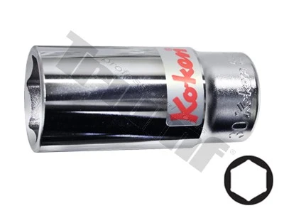 hlavica 3/4" vstup, 6-hran, 38 mm,  predĺžená 90 mm CrV