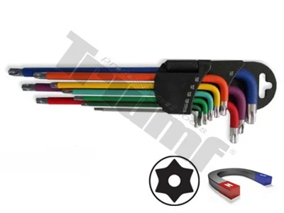 SADA KĽÚČOV TORX S VŔTANÍM A MAGNETOM, 9 - DIELNA