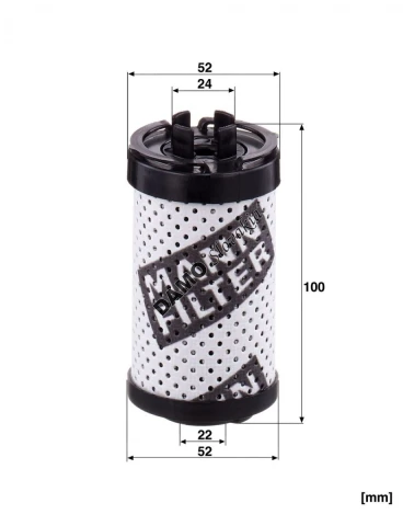 Filter hydraulického riadenia MANN FILTER H 6007 z