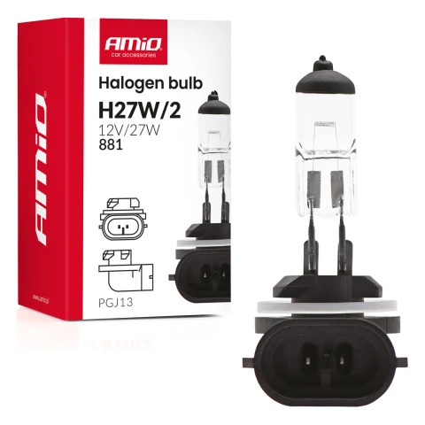 AMIO Halogénová žiarovka H27W/2 881 PGJ13 12V 27W