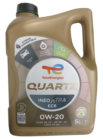 TOTAL QUARTZ INEO XTRA EC6 0W-20 - 5l