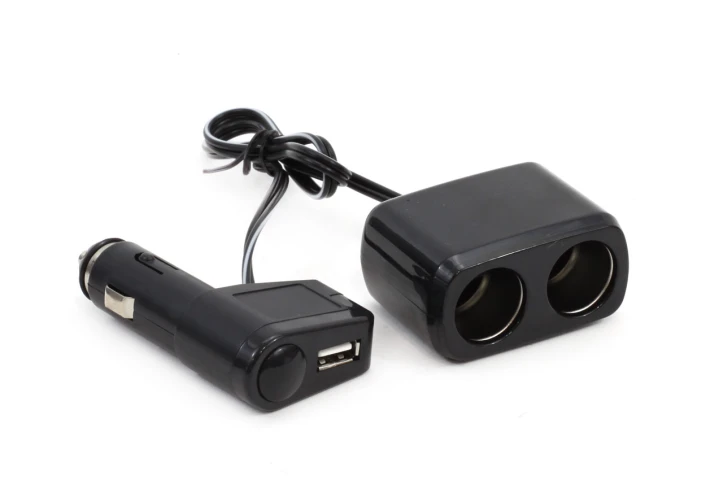 AMIO rozdvojka autozapaľovača + USB