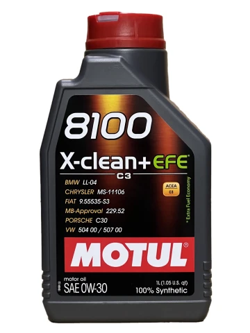 MOTUL 8100 X-CLEAN EFE+ 0W-30 - 1l